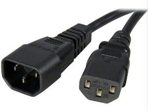 Startech 10ft (3m) Heavy Duty Extension Cord W/ Iec 60320 C14 To C13 Connectors; 125v At