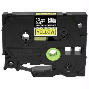 Brother International Corporat 0.47 In X 26.2 Ft (12mm X 8m), Black Ink On Yellow Label, 5 Pack