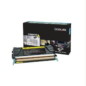 Lexmark C748h1yg Yellow Return Program Toner Cartridge For Use In C/x748 Estimat