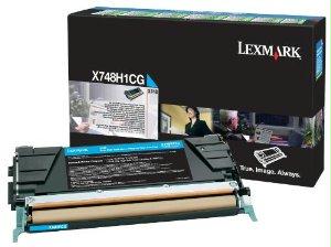 Lexmark X748h1cg Cyan Return Program Toner Cartridge For Use In X748 Estimated Y