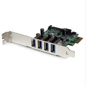 Startech Add 4 External Usb 3.0 Ports To A Low Profile Or Standard Computer, Through Pci