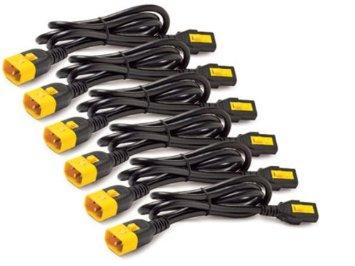Apc By Schneider Electric Power Cord Kit (6 Ea), Locking, C13 To C14, 1.8m, North America