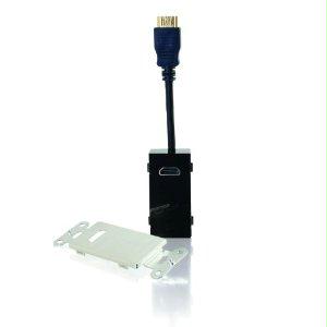 C2g Hdmi Pass Through Wall Plate - Aluminum