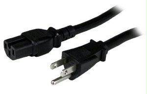 Startech 8ft (2.4m) Universal Power Cord W/ Nema 5-15p And Iec 60320 C15 Connectors; 125v