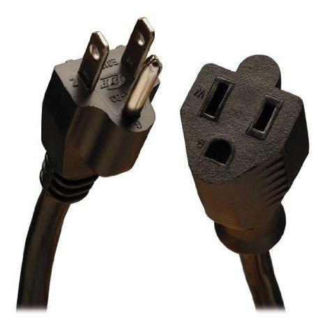 Tripp Lite 1ft Power Cord Extension Cable 5-15p To 5-15r 13a 16awg