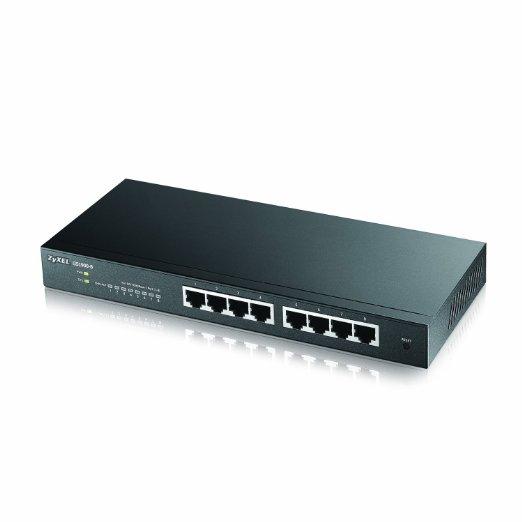 Zyxel Communications Gs1900-8 - Fanless 8 Port Gbe L2 Web Managed Switch