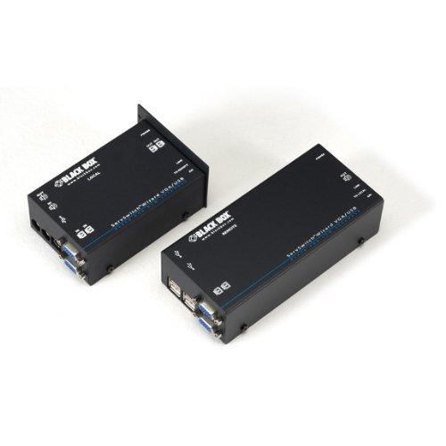 Black Box Kvm Extender - Dual Vga, Usb 2.0, Audio, Single-access, Catx, Gsa, Taa