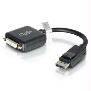 C2g 8in Displayport Male To Single Link Dvi-d Female Adapter Converter - Black ( Com