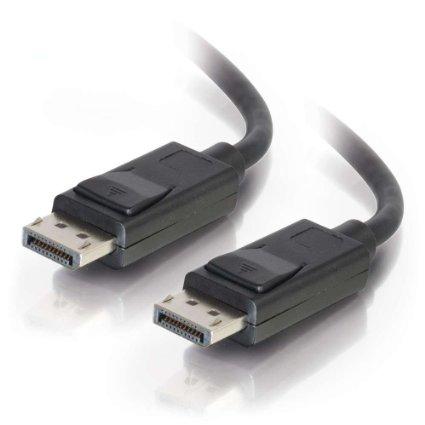 C2g 25ft Displayport™ Cable With Latches 8k Uhd M/m - Black