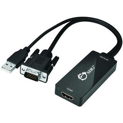 Siig, Inc. Portable Vga & Usb Audio To Hdmi Converter Converts Vga Output To Hdmi