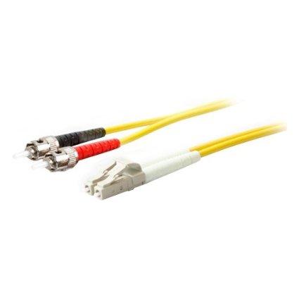 Add-on Addon 10m Lc (male) To St (male) Os2 Straight Yellow Duplex Fiber Ofnr (riser-ra