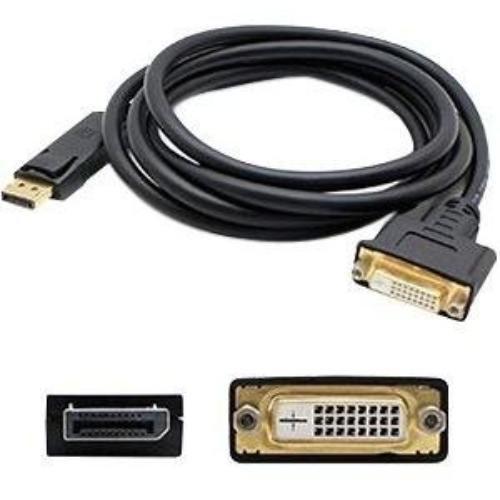 Add-on Addon Displayport Male To Dvi-d Dual Link (24+1 Pin) Female Black Adapter Cable