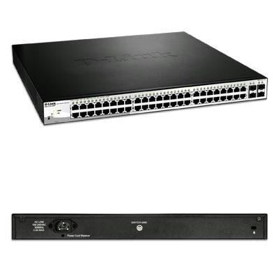D-link Systems D-link 1210 Series Smart Gigabit Switch 52-port Poe, 4 Sfp Ports. 370 W, Ports 1