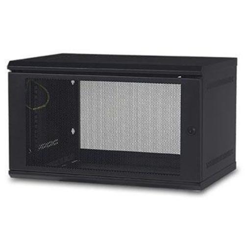 Apc By Schneider Electric Apc Netshelter 6u Wallmount Rack Enclosure Cabinet, Single Hinged, Switch Depth,