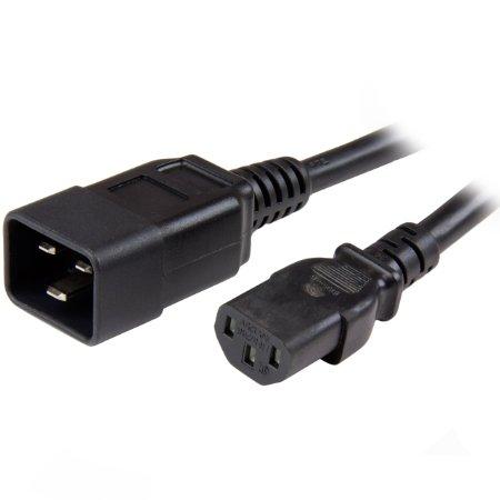 Startech 6ft (1.8m) Heavy Duty Extension Cord W/ Iec 60320 C13 To C20 Connectors; 125v At