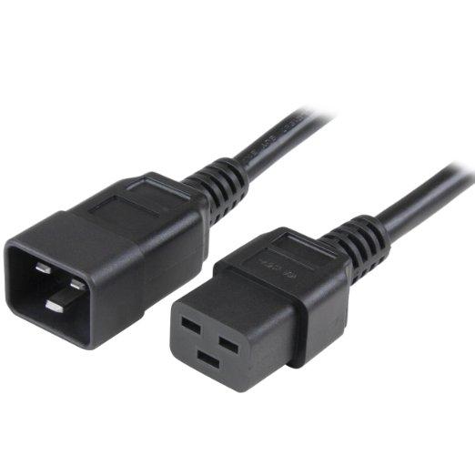 Startech 6ft (1.8m) Heavy Duty Extension Cord W/ Iec 60320 C19 To C20 Connectors; 125v At