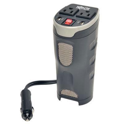 Tripp Lite 200w Powerverter Ultra-compact Car Inverter With 2 Outlets And 2 Usb Charging Po